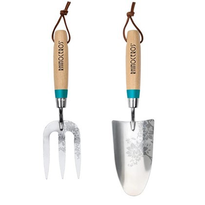 مجموعه ابزار باغ دسته چوبی